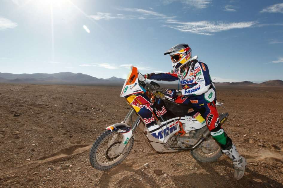 Marc Coma, piloto del Rally Dakar. Foto: AFP
