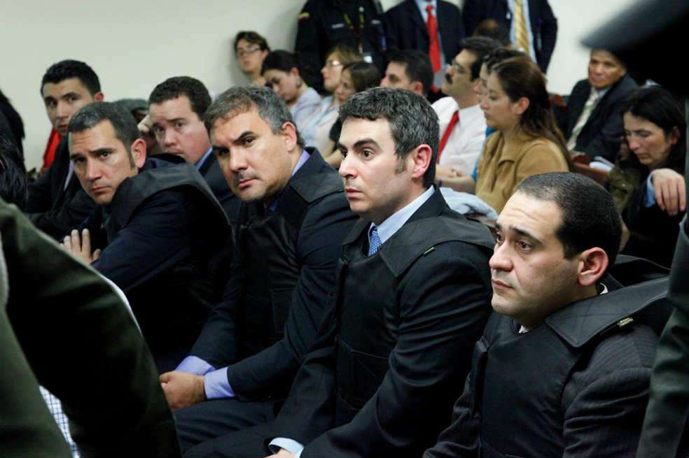 Manuel (izq.), Miguel y Guido Nule, junto a su socio Mauricio Galofre. /Archivo - El Espectador