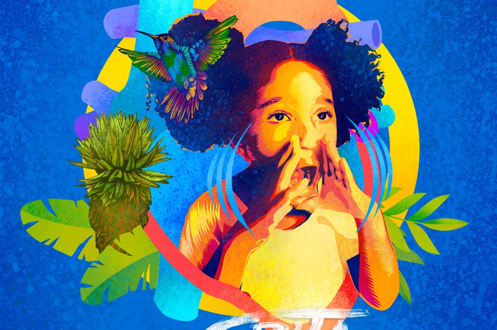 Imagen promocional de "Grita tierra", la canción en la que participaron artistas como Catalina García (vocalista de Monsieur Periné) como voz principal de la canción, Héctor Buitrago (Aterciopelados) y Daniel Roa (Un Bosque Encantado.