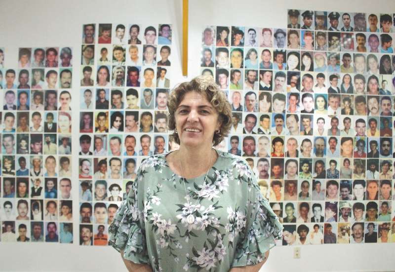 Gloria Quintero es líder de Asovida. Su hermano lleva 19 años desaparecido. / María Camila Ramírez Cañón