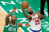 Jalen Brunson y Mikal Bridges lideran otra remontada épica frente a Celtics: video
