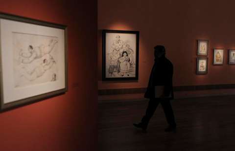 Los ‘gorditos’ de Botero son presentados en dibujos