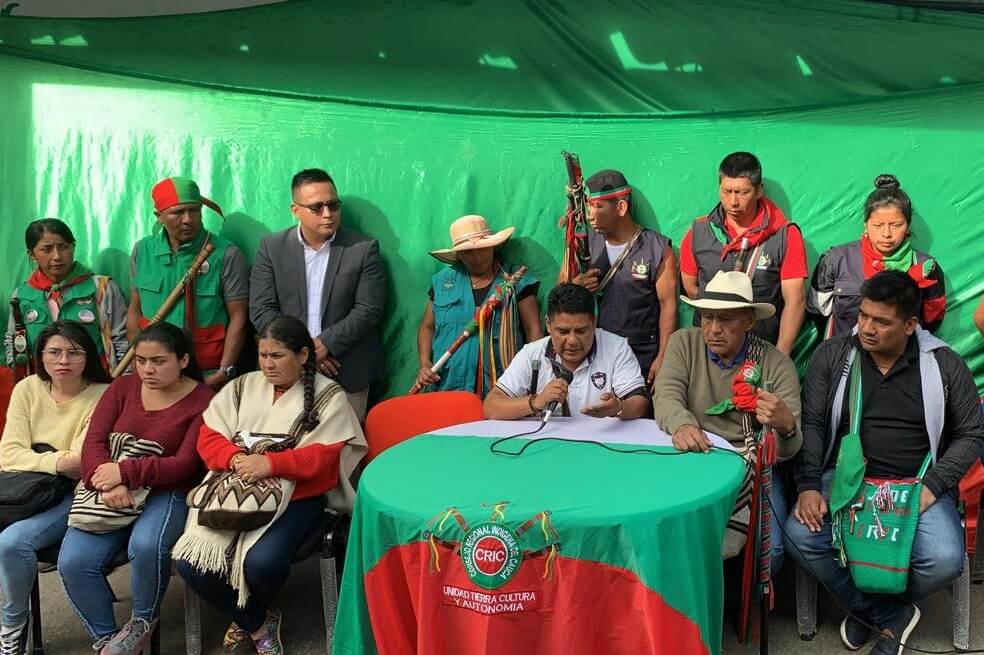 Un vocero del Consejo Regional Indígena del Cauca aseguró que llegarán más indígenas a la capital para reclamar sus derechos. / Marcela Osorio / El Espectador
