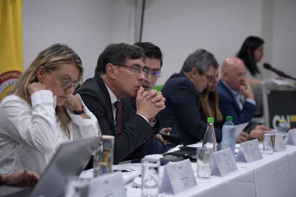 Audiencia en la sala plena del CNE