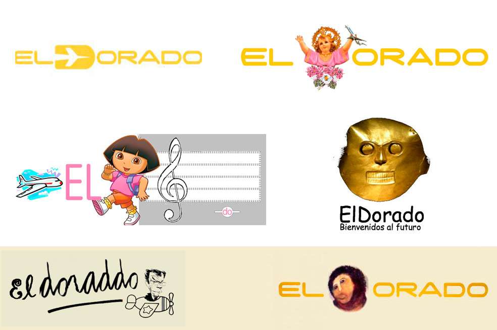 En la página http://logosdeeldorado.tumblr.com/ los bogotanos han utilizado su ingenio para criticar el logo creado por Vladdo.