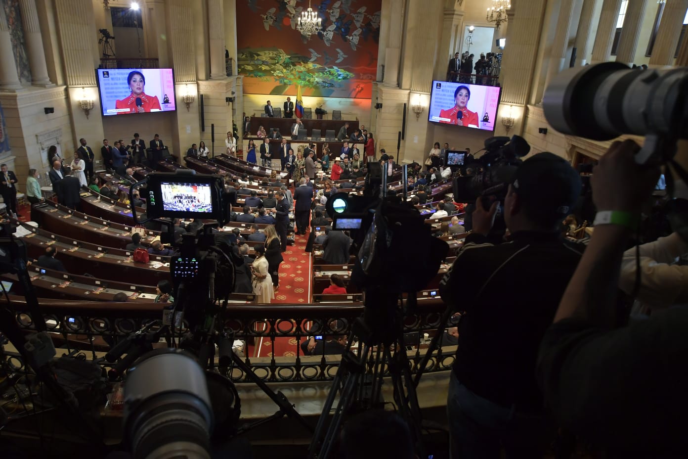Salón Elíptico de la Cámara de Representantes, donde se instala la legislatura 2024-2025 este 20 de julio.