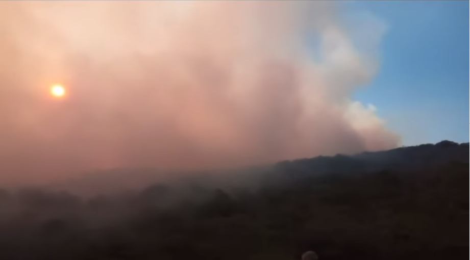 Más de 80 bomberos trabajan para controlar las llamas.
