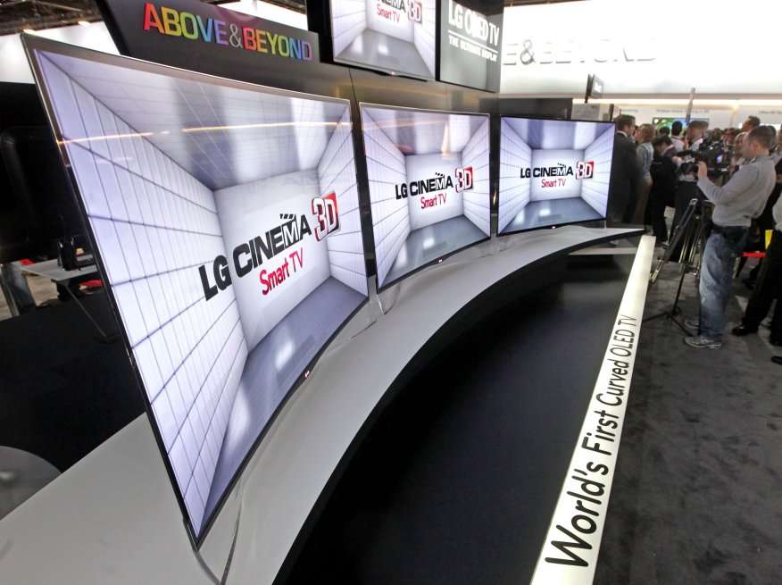 Este es el 55EA980T, el televisor OLED con pantalla curva de 55 pulgadas.