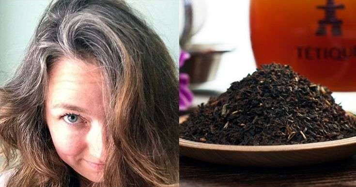 El té negro contiene taninos que pueden ayudar a oscurecer las canas y darle un brillo natural.
