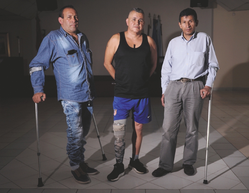 De izquierda a derecha: Nelson Arana, Luis Alfredo Celis y Huberned Pimentel. / Mauricio Alvarado - El Espectador