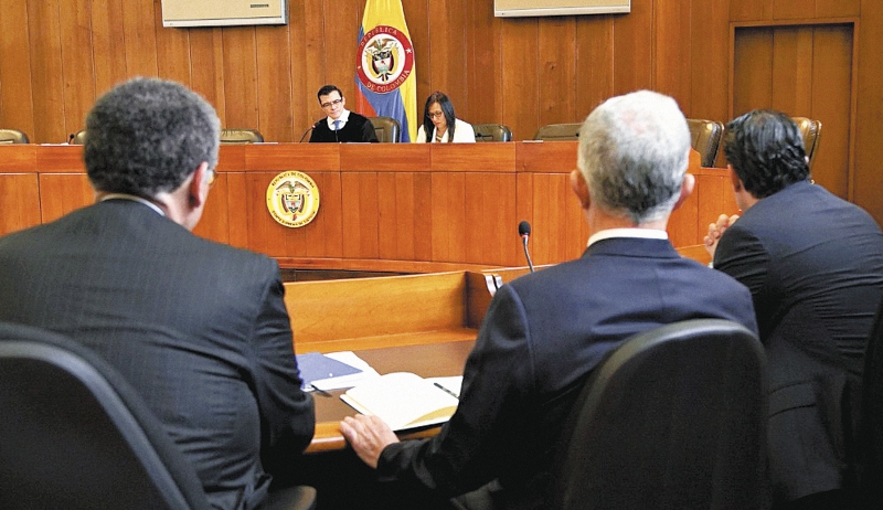 RESTRICTED TO EDITORIAL USE - MANDATORY CREDIT "AFP PHOTO / COLOMBIA'S SUPREME COURT OF JUSTICE / DIEGO MENJURA" - NO MARKETING - NO ADVERTISING CAMPAIGNS - DISTRIBUTED AS A SERVICE TO CLIENTS
/ RESTRICTED TO EDITORIAL USE - MANDATORY CREDIT "AFP PHOTO /