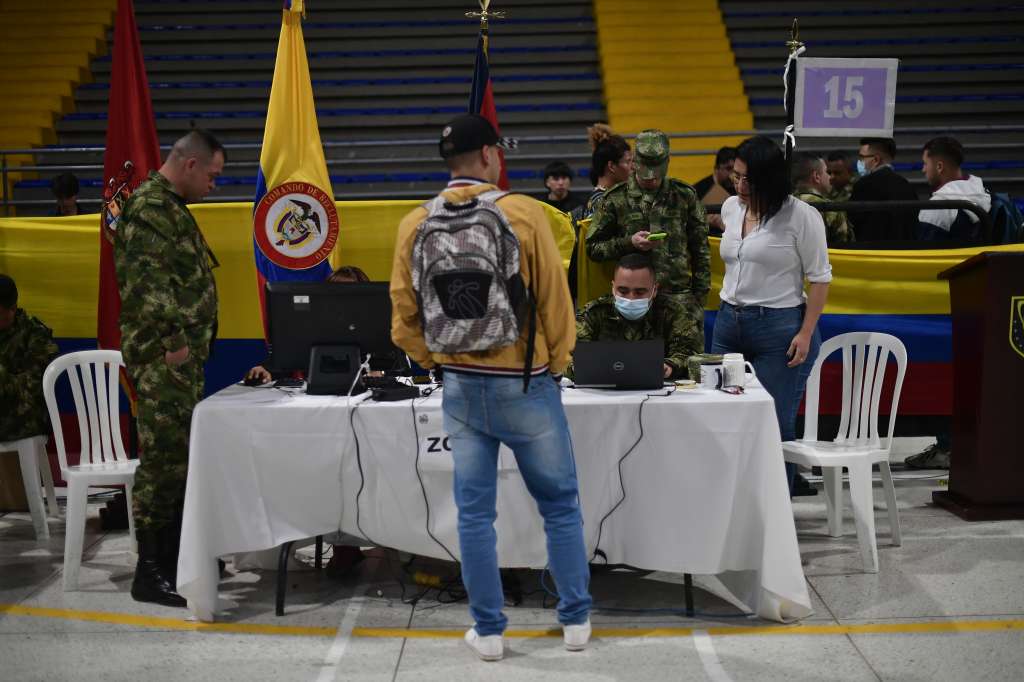Jornada de reclutamiento y definición de situación militar en Bogotá