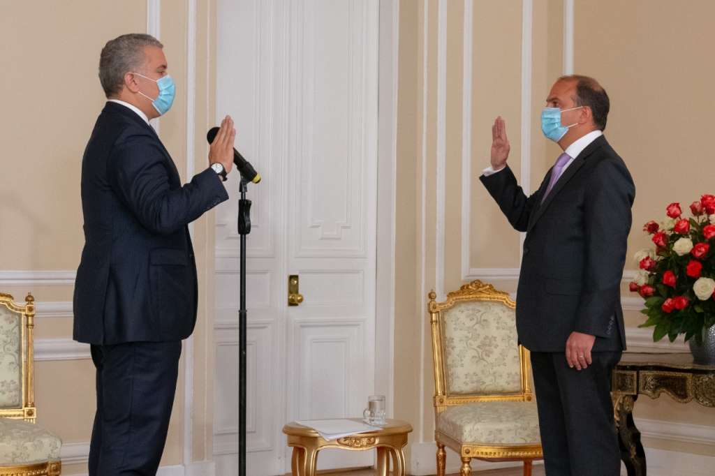 Carlos Camargo e Iván Duque