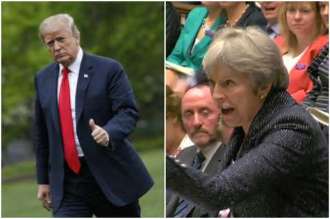 ¿Qué hablaron Trump y Theresa May sobre la reunión con Corea del Norte?