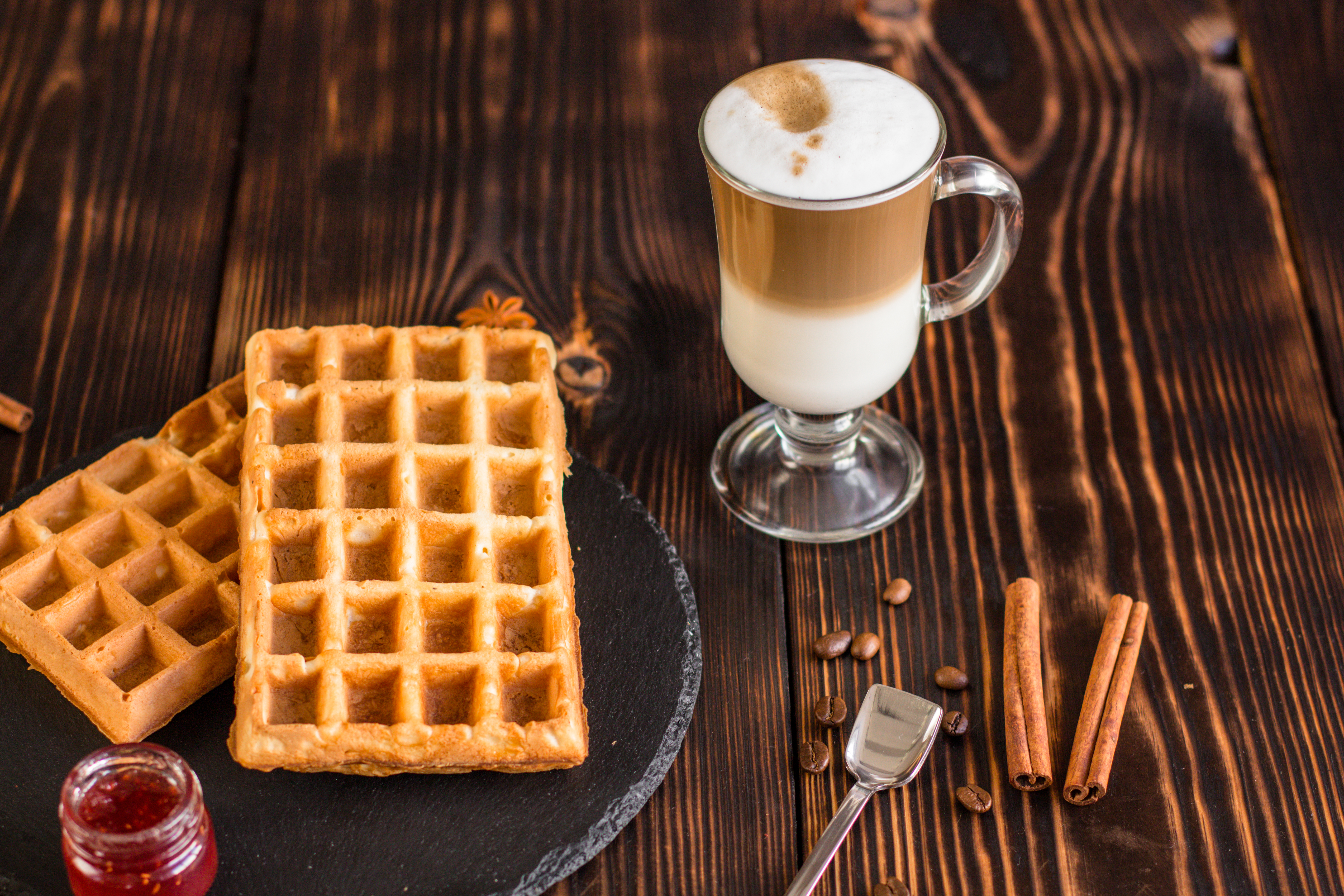 "Waffles" de pandebono