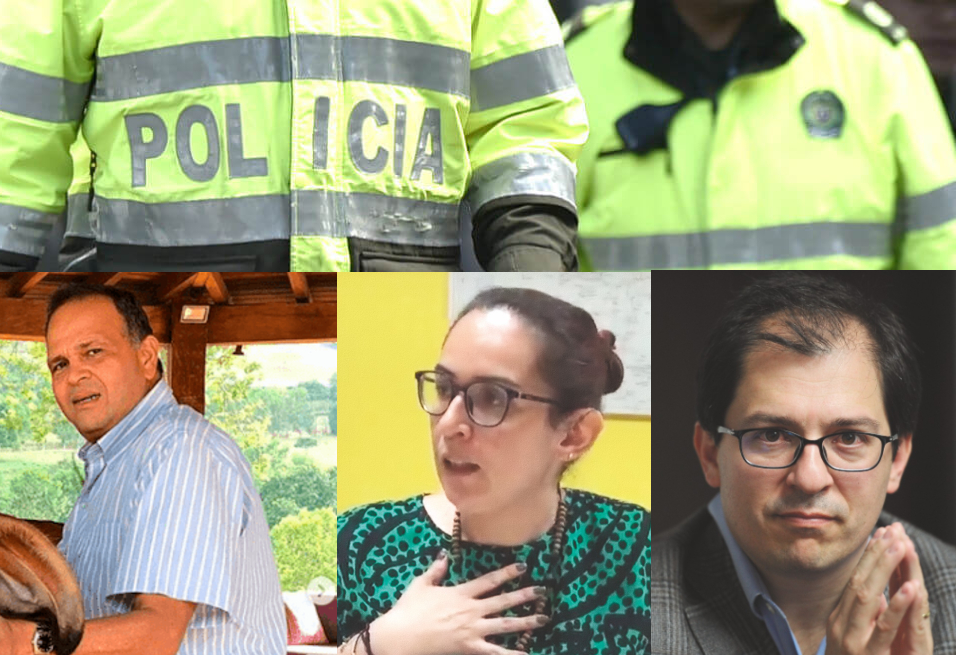 (De izq a der) José "Ñeñe" Hernández, fiscal Jenny Ortíz Ladino y fiscal general Francisco Barbosa.