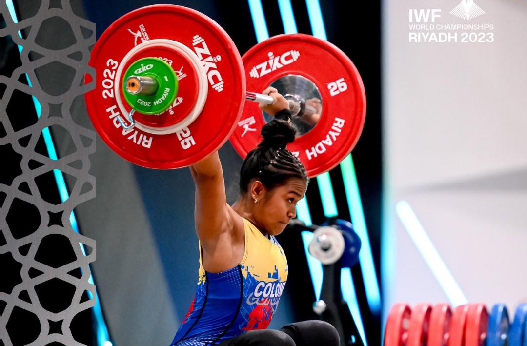 Rohelys Galvis se quedó con la medalla de plata en el arranque, envión y total en la categoría de los 55 kg.