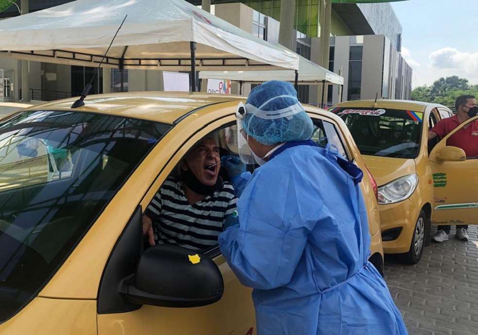 Pruebas a taxistas en Barranquilla