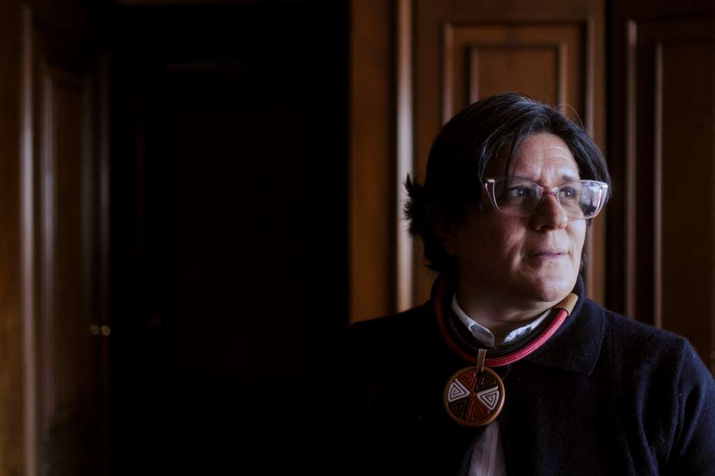 Laura Moisá, codirectora del Banco de la República, durante una entrevista.