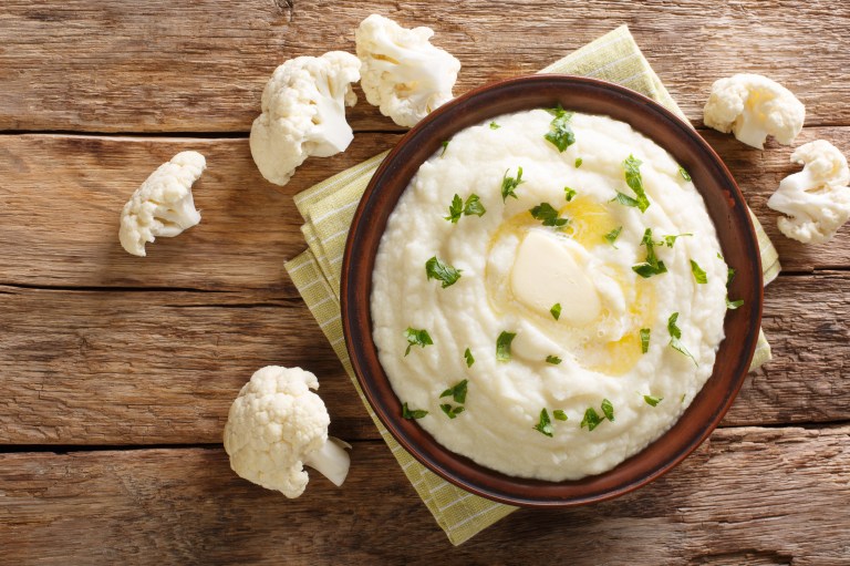 Puré de coliflor, una opción con sabor para acompañar tu almuerzo
