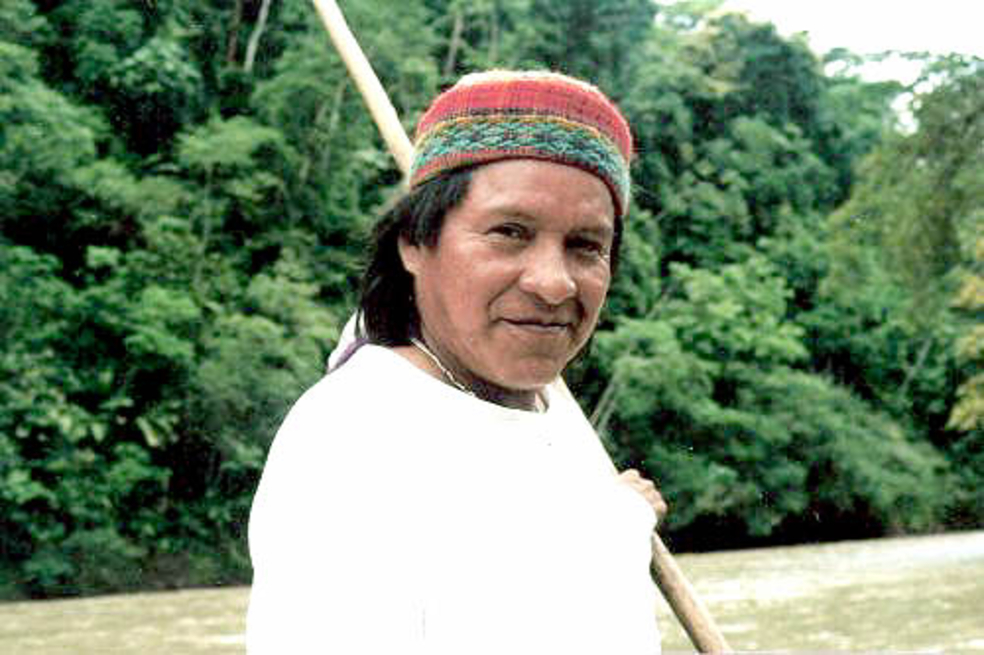 La foto del líder indígena Kimy Pernía.
