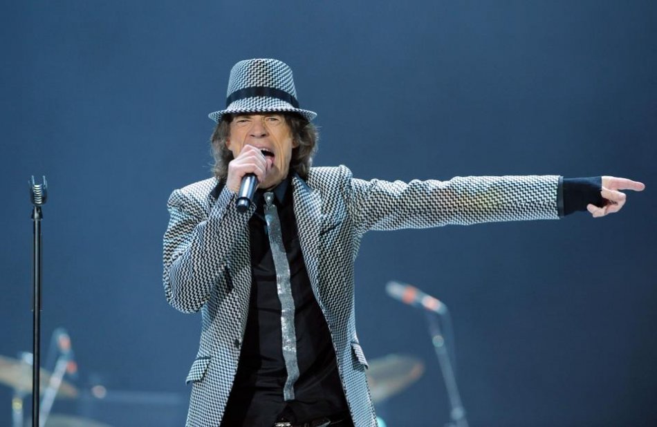 Mick Jagger en el concierto que los Rolling Stones ofrecieron en el O2 Arena de Londres.
