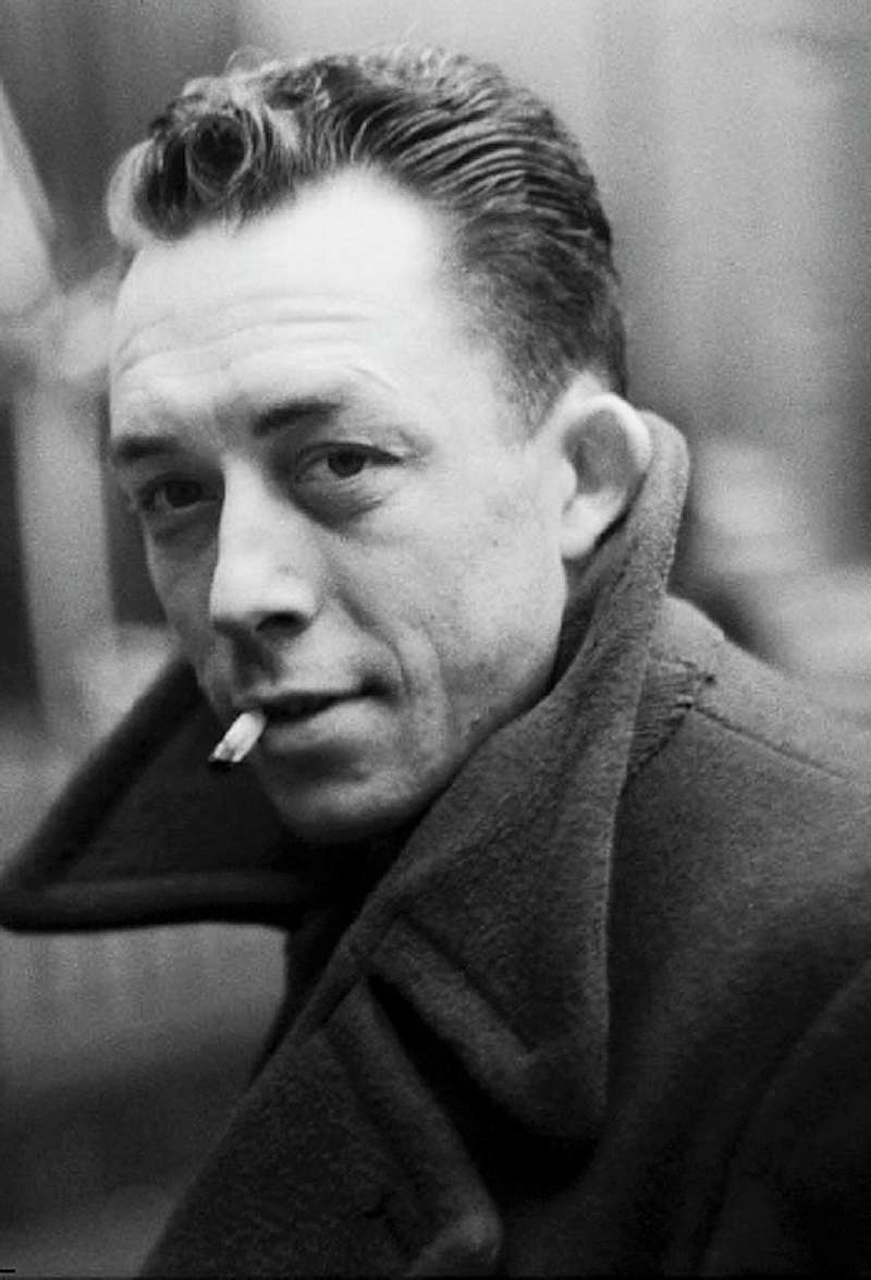 Imagen facilitada por Plataforma Editorial de Albert Camus, captada por el fotógrafo Henri Cartier-Bresson, cuyos negativos dieron la vuelta al mundo.