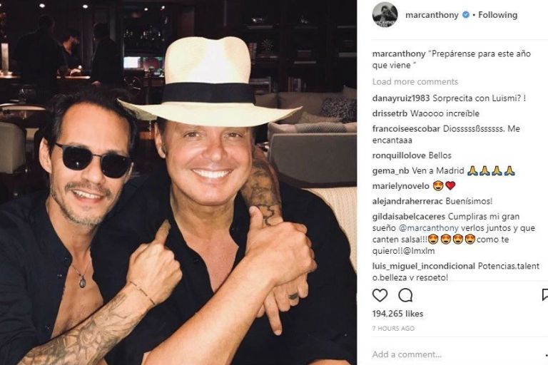 ¿Qué planean Marc Anthony y Luis Miguel?