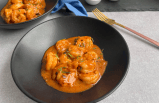 Camarones cremosos y picantes
