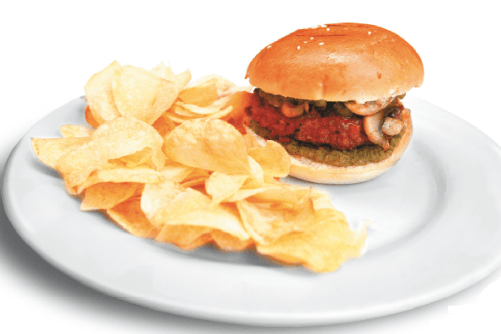 Receta del día: hamburguesa de ternera con salsa de tomate verde asada