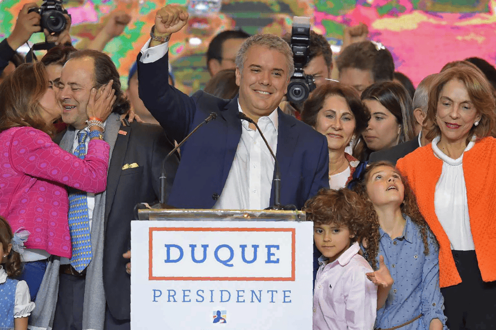 Iván Duque, presidente electo de Colombia. / AFP