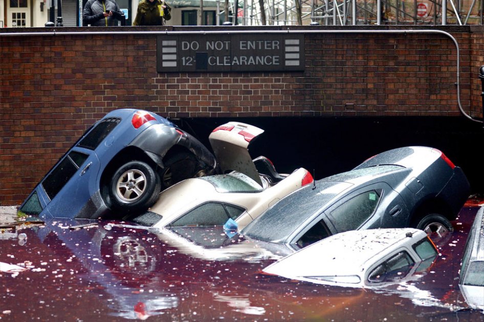 Consecuencias tras el paso de la tormenta tropical Sandy por Nueva York. Foto: AFP