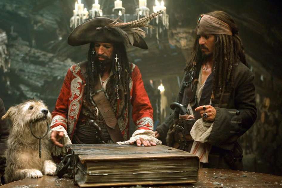 Keith Richards y Johnny Depp en 'Piratas del Caribe'.