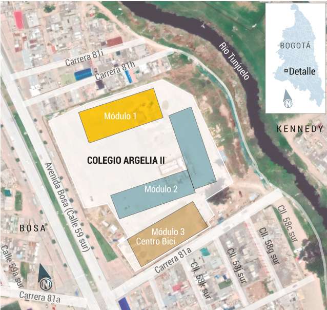 Johnatan Bejarano.Planos del Colegio Argelia II y el Centro de la Bici