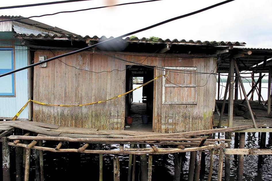 En esta casa de Buenaventura fueron asesinadas y mutiladas varias personas según los investigadores de la Fiscalía.