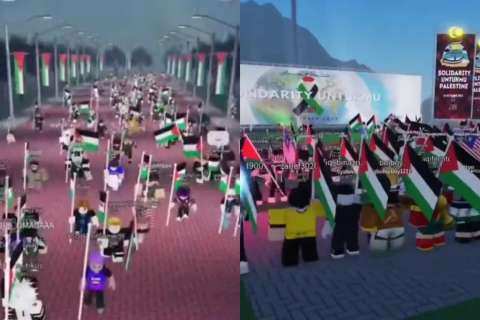 En Roblox, niños y adolescentes crean protestas por guerra de Israel y Palestina