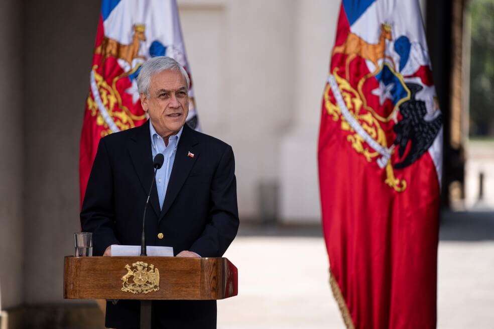 El presidente chileno, Sebastián Piñera, se defendió hoy de las críticas que se le han hecho a su Gobierno por presuntas violaciones de derechos humanos durante las protestas. / EFE
