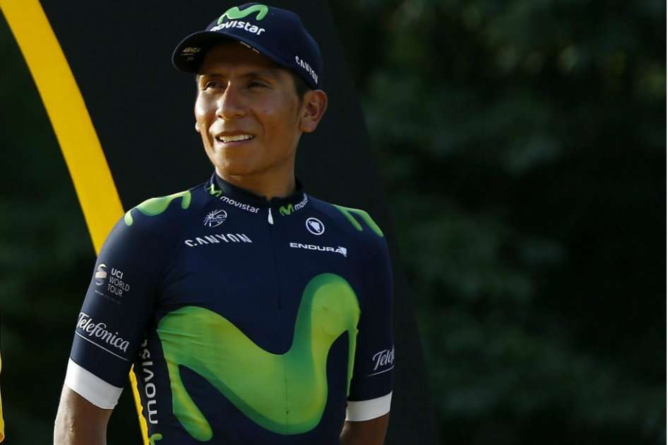 Nairo Quintana subió por tercera vez al podio del Tour de Francia. / EFE
