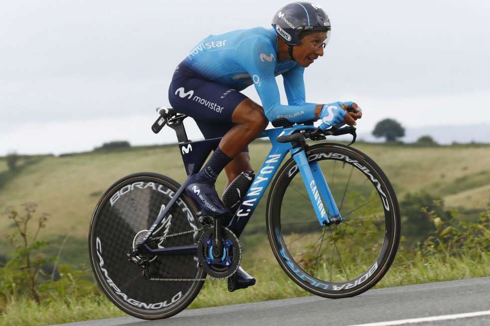 Quintana quedó campeón de la Vuelta a España en 2016. / @Movistar_Team