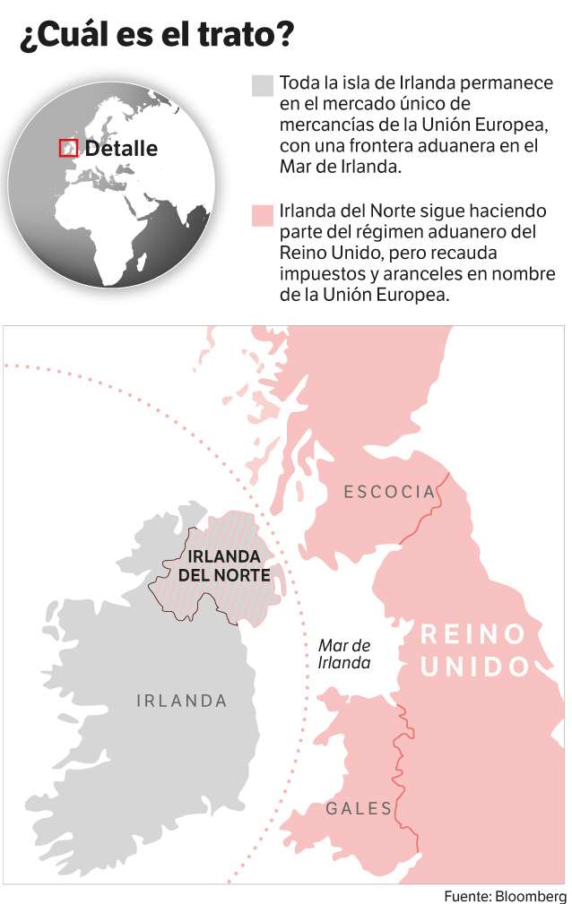 Ubicación de Irlanda del Norte.