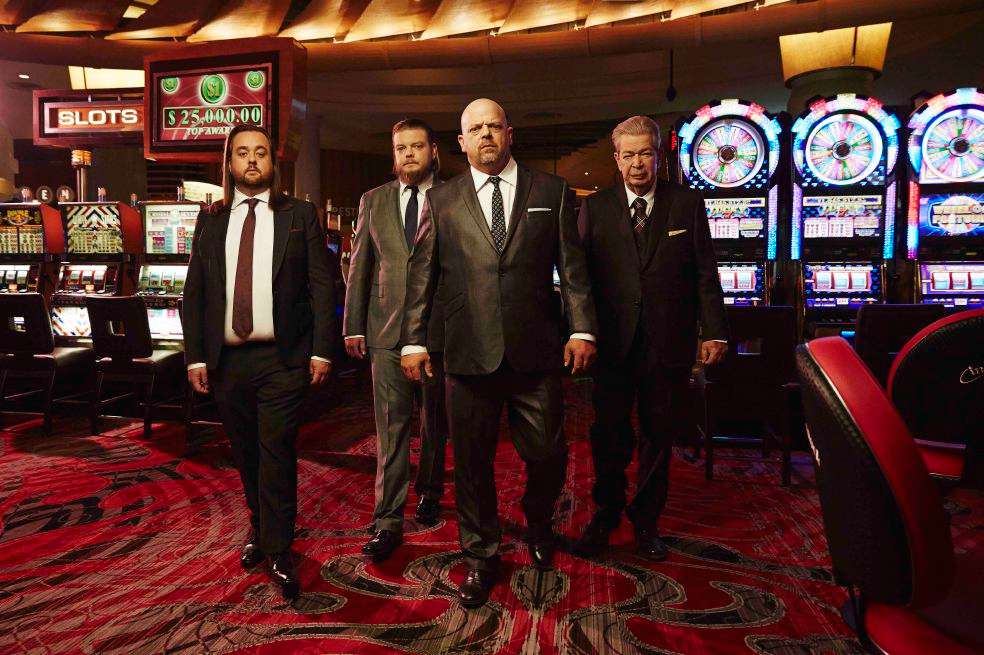  Austin “Chumlee” Russell, Corey Harrison, Rick Harrison y Richard Harrison son los integrantes originales del reality show “El precio de la historia”, emitido por el canal History   / Cortesía History. 