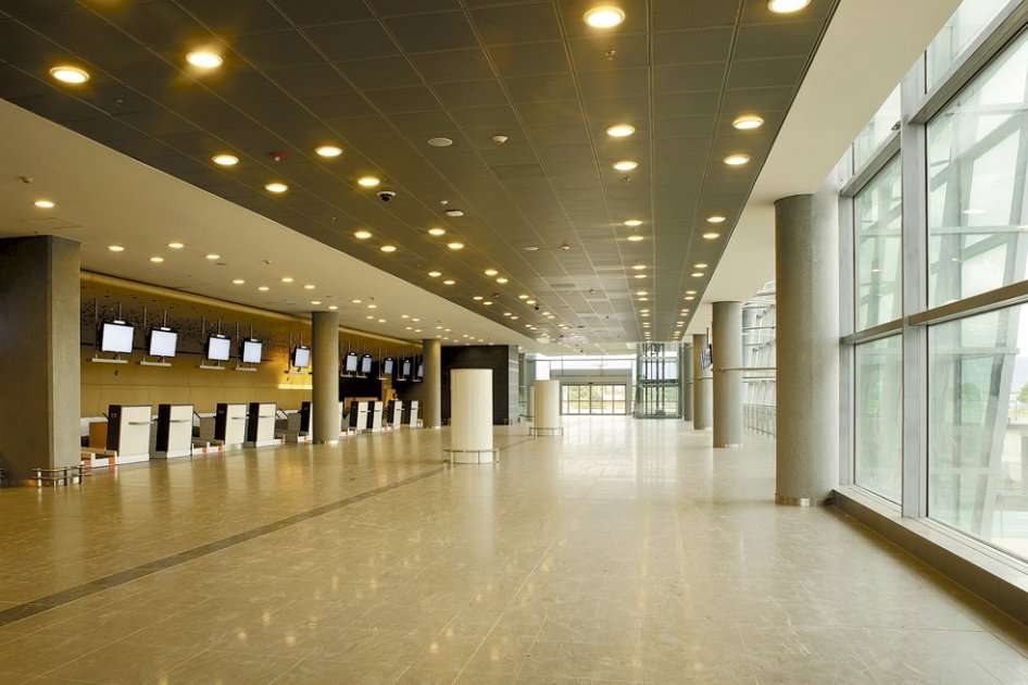 Así lucen los mostradores del muelle nacional del aeropuerto Eldorado. / Cortesía Opaín