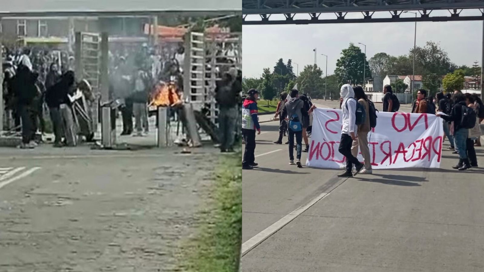La institución educativa presuntamente habría ordenado a los estudiantes desalojar el campus.