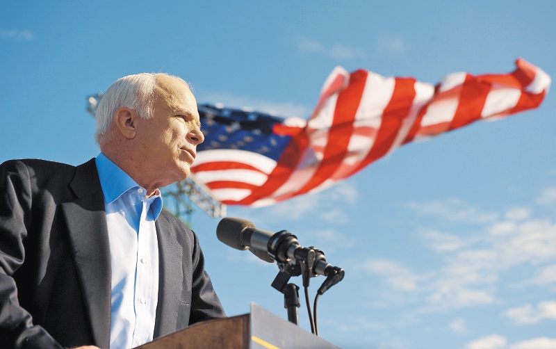 El ataúd del senador McCain será expuesto en la rotonda del Capitolio en Washington,  Estados Unidos. / AFP