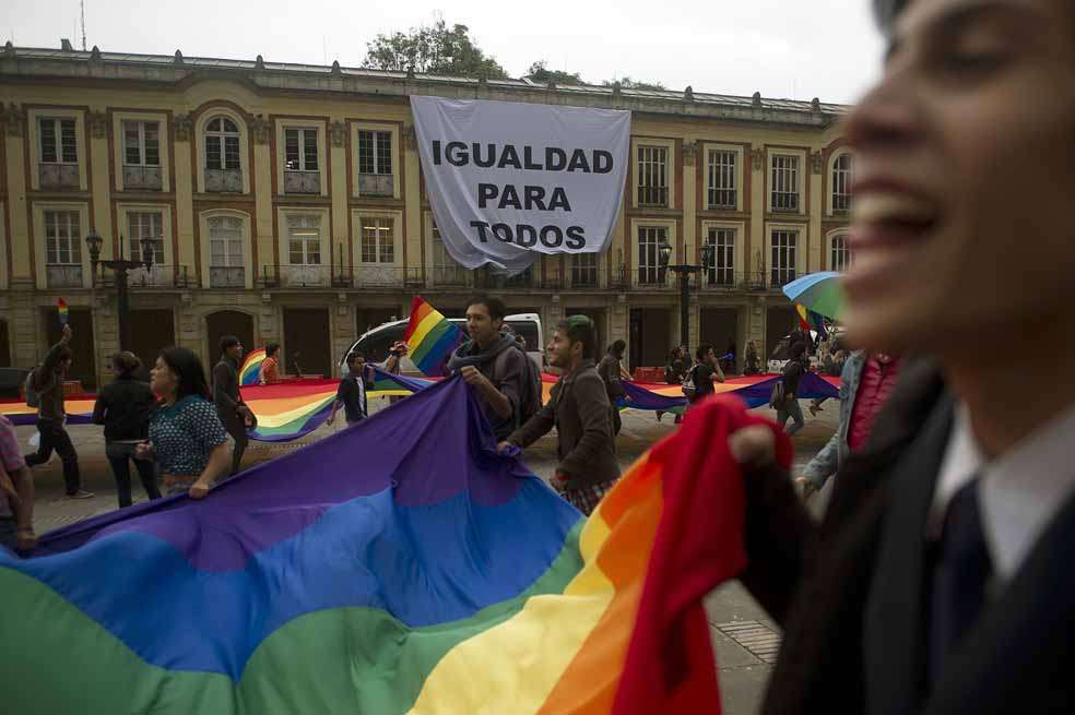 Marcha en la plaza de Bolívar. /Archivo