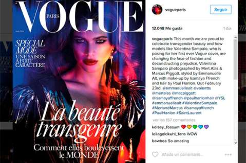 Modelo trans hace historia en portada de Vogue París