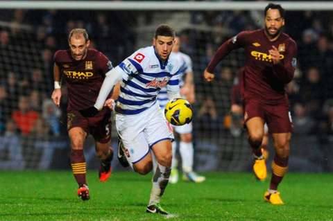 Manchester City empató con QPR en la fecha 24 de la Premier League