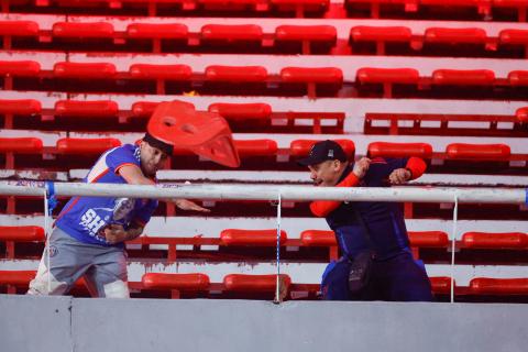 Así quedó el estadio de Independiente tras los actos de violencia entre hinchas