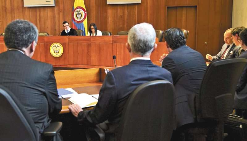 RESTRICTED TO EDITORIAL USE - MANDATORY CREDIT "AFP PHOTO / COLOMBIA'S SUPREME COURT OF JUSTICE / DIEGO MENJURA" - NO MARKETING - NO ADVERTISING CAMPAIGNS - DISTRIBUTED AS A SERVICE TO CLIENTS
/ RESTRICTED TO EDITORIAL USE - MANDATORY CREDIT "AFP PHOTO /
