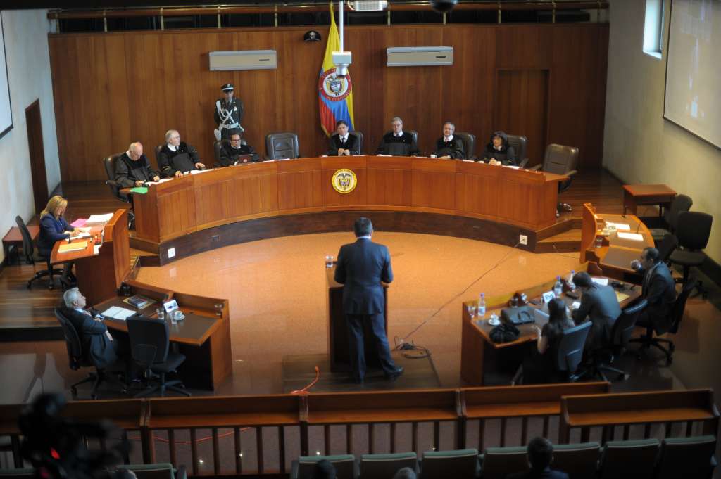 Exmagistrado de la Corte Constitucional, en audiencia ante la Sala Penal de la Corte Suprema por el delito de concusión (soborno).
